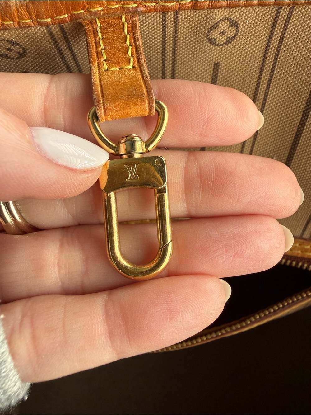 🤩 AUTHENTIC Louis Vuitton Monogram Canvas Neverfull MM Tote in Brown and Tan - Picture 3 of 14